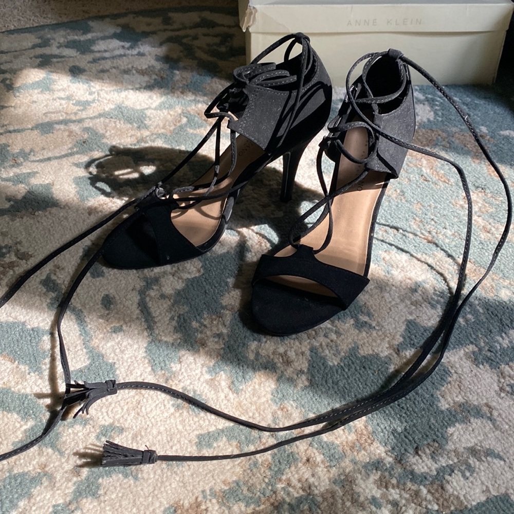 Strap Bock Heels size 7.5